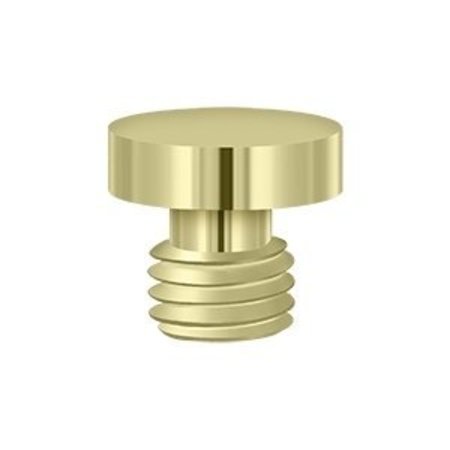 DELTANA 1/2 Diameter Decorative Button Tip Cabinet/Door Hinge Finials Unlacquered Brass DSBU3-UNL